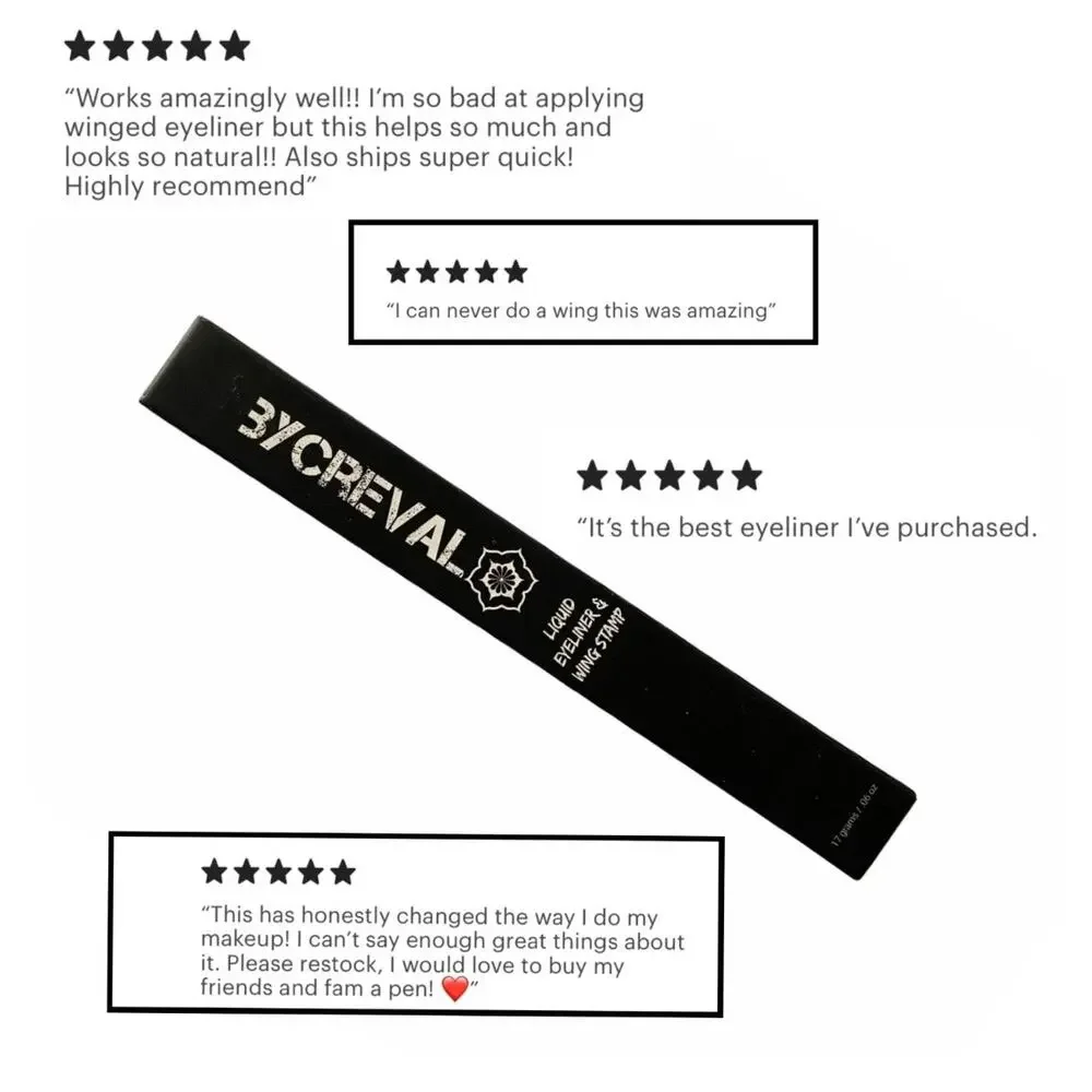 Wing Stamp Eyeliner Pen Black
